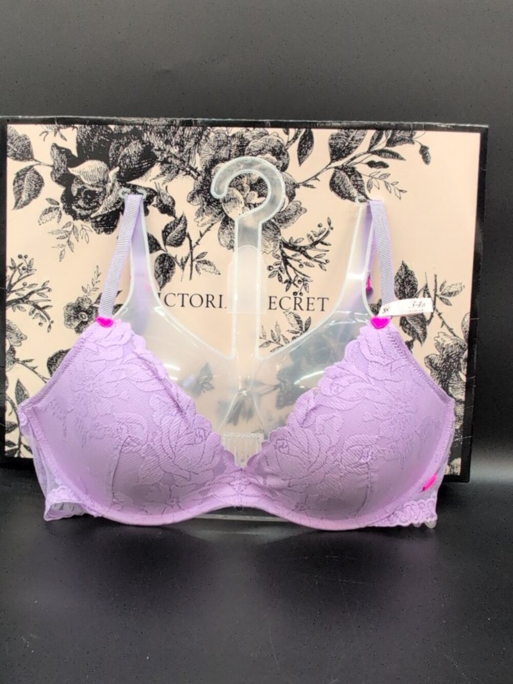 Victoria's Secret Sexy Tee Lacie Wireless Push Up Bra 34B Lavender NWT